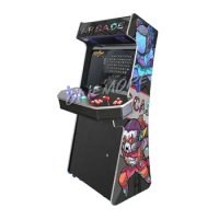 4 Player Upright Arcade Machine, 4P Stand Up Arcade Cabinet