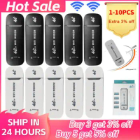 1-10PCS 4G LTE Wireless USB Dongle WiFi Router 150Mbps Mobile Broadband Modem Stick Sim Card USB Adapter Router Network Adapter