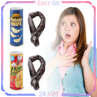 Mainan Snake Potato Chip April Mop Snake Prank Toy Alat Prank Hadiah April Mop Simulated Snake