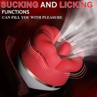 Rose Sucking Licking Vibrator Sex For Women Clitoris Nipples Stimulator Vagina Masturbator Massager Female Vibrator Adult Toys