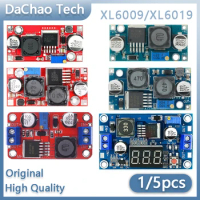 1/5Pcs XL6009 XL6019 Automatic step-up step-down Dc-Dc Display Adjustable Converter Power Supply Module