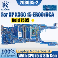 203035-2 For HP X360 15-ER0010CA Notebook Mainboard Gold 7505 i5-1135G7 i7-1165G7 M45126-601 Laptop Motherboard Full Tested