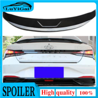 Car Spoilers for 2020 2021 Hyundai Elantra Avante CN7 ABS Rear Trunk Wing Spoiler Car Tail Decoration High Quality Accessories