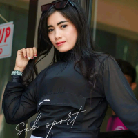 SXB TREND COMBI MESH LENGAN PANJANG ZIPPER 1/4 Polos