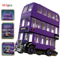 City Tour 403 Bus Magical Knight Double-Desker Bus Building Blocks City Town Bus Assembly Bricks Toys For Children Birthday Gift