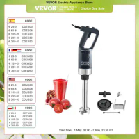 VEVOR Commercial Immersion Blender 500W/ 750W Variable Speed Portable Mixer with 304 Stainless Steel Blade for Soup Baby Food