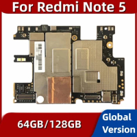Fully Work For Xiaomi Hongmi Redmi Note 5 Note5 Motherboard 64GB 128GB Unlocked Original Logic Board Mainboard Global Firmware