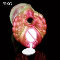 FRKO Soft Silicone Male Masturbator Cup Lion Vagina Anal Dual Channel Masturbation Doll Pocket Pusssy Sex Toys For Men Adult 18+