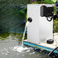 Stainless steel fish pond filter drum micro machine water circulation system koi pond box