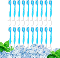 20 Individually Packaged  Travel toothbrushes with Toothpaste 5-in-1 Convenient   Toothbrush (Toothb