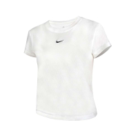 NIKE 女短袖T恤-休閒 慢跑 運動 上衣 FV5509-100 白黑