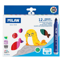 MILAN 兒童超水洗12色彩色筆-粗筆桿7.5mm【九乘九購物網】