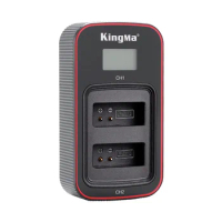 KingMa LP-E12 LP E12 Battery Dual Type-C USB LCD Charger For Canon EOS 100D M2 M M50 Mark II M50 M200 M100 M10 KISS X7 SX70 HS