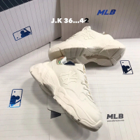 [ของแท้100% Korea] รองเท้าผ้าใบแฟชั่นMLB แบรนด์สปอร์ต _MLB SNEAKERS BOSTON RED NEW YORK YANKEES 41 NY Gold