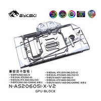 Bykski RGB Water Cooling GPU Block for ASUS GTX 2070 2060 O6G SI N-AS2060SI-X-V2
