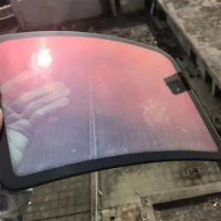 1mX3m Red Chameleon tinted Film for Car and Home Window, Automatic Glass Sticker, Solar Protection Sheet, 99% VLT Glass Sticker
