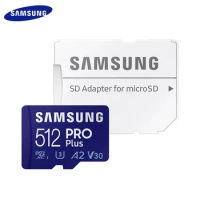 100% New Samsung Memory Card PRO Plus MicroSD TF 128GB 256GB 512gb high speed 180MB/s C10 U3 V30 Micro SD SDXC 4K Video Phone