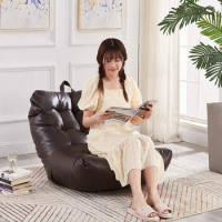 Lazy Sofa Tatami Lounge Chair Bean Bag Single Stool Small Apartment Bedroom Balcony Room Foldable Leather Furniture