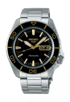 Seiko 精工 5 運動 SKX – SNZH5 Blacktone Redux 不鏽鋼錶帶自動手錶 SRPK99K1
