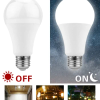 Dusk To Dawn Bulb E27 5W 7W 9W 12W Sensor Outdoor Light AC 110V 220V 85-265V Day Night Light Auto ON/OFF LED Smart Lamp