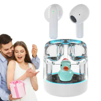 Creative Workout Earbuds Wireless In-ear Wireless Phone Earbuds For Phone And Laptop Noise Reduction Earbuds With Cute Duck