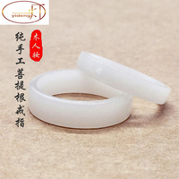 白子新款訂做根男女情侶對戒手工象牙果扳指木戒指菩提根定制戒
