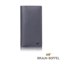 【BRAUN BUFFEL 德國小金牛】台灣總代理 路西奧 15卡長夾-深藍色/BF399-631-DB