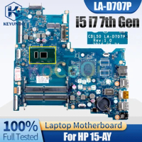 For HP 15-AY Notebook Mainboard LA-D707P i5-7200U i7-7500U 903792-601 903786-601 Laptop Motherboard Test