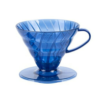 金時代書香咖啡 HARIO V60 普魯士藍02樹脂濾杯  VD-02-TBU-TW