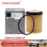 TONLINKER Oil Filter A2701800109 For Mercedes Benz E Class W212 S212 2013-2016 E200 E250 2.0L M274 Car Accessories A2701840225