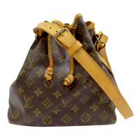 【二手名牌BRAND OFF】LOUIS VUITTON LV 路易威登 棕色 原花 帆布 NOE 肩背包 M42224