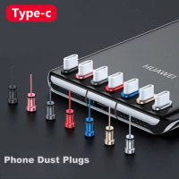 Type C Phone Dust Plug Set USB Type-C Port and 3.5mm Earphone Jack Plug For iPhone 14 13 12 6 7 5s For Samsung Galaxy S9 Huawei