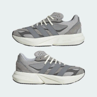 【adidas 愛迪達】LIGHTBLAZE 男女款 灰色 運動鞋 復古 麂皮 慢跑鞋(IH8607)
