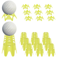 20Pcs Plastic Golf Tees Reusable Lightweight Simulator Portable Golf Mat Tees for Home Outdoor Indoor Turf and Driving Range