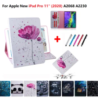 For New iPad Pro 11 inch 2020 Case 2nd Generation Stand Cover Case Caqa For iPad Pro 11 2020 Case A2068 A2230 Magnetic Flip Case