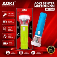 ‎@AOKI Senter Tangan multifungsi dengan Emergency lamp , Senter tangan murah, senter camping kecil m