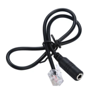 6PC Phone Adapter Rj9 To 3.5 Female Adapter Convertor Cable PC Computer Headset Telephone