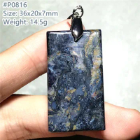 Natural Blue Pietersite Pendant Stone Jewelry For Women Men Healing Luck Crystal Beads Silver Namibia Energy Gemstone AAAAA