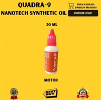 QUADRA-9 NANOTECH SYNTHETIC OlL 100 ML OLI ADITIF OLI SINTETIS NANO MERAWAT & MELINDUNGI MESIN MOBIL