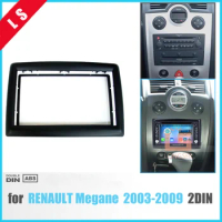 2 DIN Adapter CD Trim Panel Stereo Interface Radio Car Frame Panel Fascia for RENAULT Megane II 2003-2009 , 2Din / 2 din