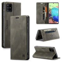 New For Samsung Galaxy A51 4G Case Flip Leather Phone Cover For Samsung Galaxy A71 4G Case Luxury Magnetic Flip Wallet Coque