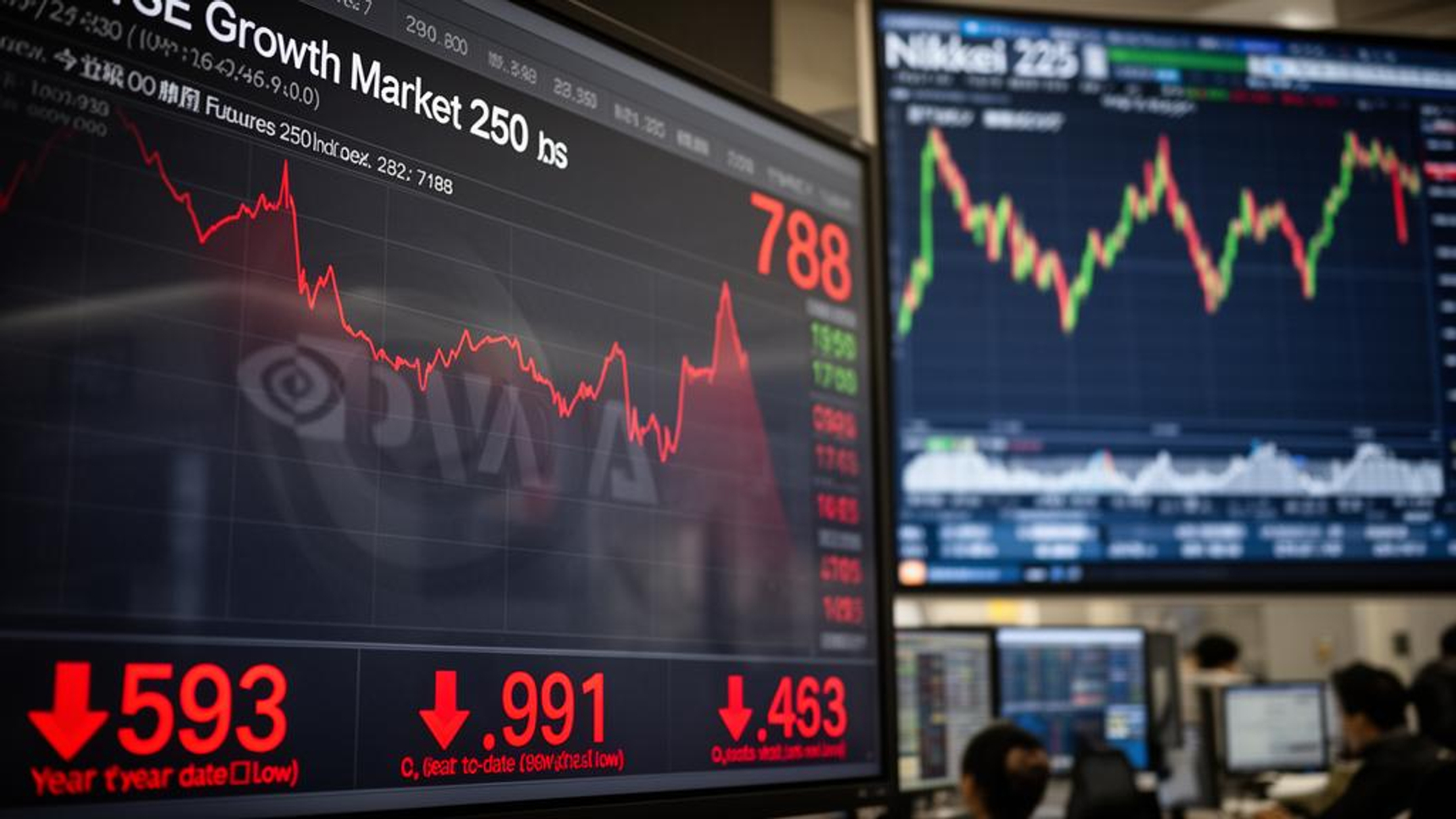 Year-to-Date Lows Spread to 593 Stocks as TSE Growth 250 Futures