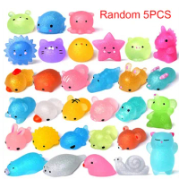 New Style Glitter Mochi Squishy Cute Pet Seal Mini Relieves Pressure Squeeze Toys Stress Relief Kids Classroom Treasure Box Toy