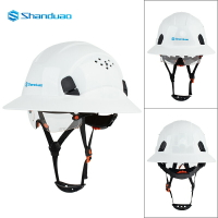 【免運】可開發票 國標安全帽ABS材質帶防沖擊護目鏡360度帽檐建筑工地領導印字透氣
