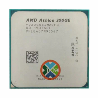 AMD Athlon 200GE X2 200GE 3.2 GHz Dual-Core Quad-Thread CPU Gamer Processor Socket AM4 DDR4 RAM 14NM 65W Processor