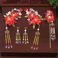 Hanfu hair accessories, ancient style hairpins, tassel hairpins, hair braids, super fairy ancient co