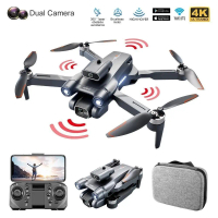 Drone Lipat S1S Mini Brushless Motor Dron Dual Camera HD 4K WiFi FPV Visuo Fly 20min Optical Flow In
