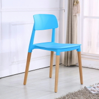 《凱莉》 藍色 北歐 設計師款 餐椅 休閒椅 實木椅 電腦椅 商業空間 【新生活家具】