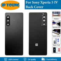 6.78" Original For Sony Xperia 5 IV Back Battery Cover For Sony X5 iv Rear Case Housing Door Camera Glass Frame Lens