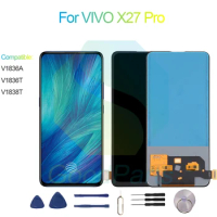 For VIVO X27 Pro LCD Display Screen 6.39" V1836A, V1836T, V1838T For VIVO X27 Pro Touch Digitizer Assembly Replacement